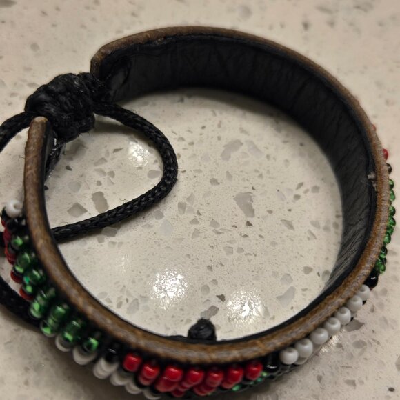 Leather Kenyan Bracelet - Picture 9 of 10